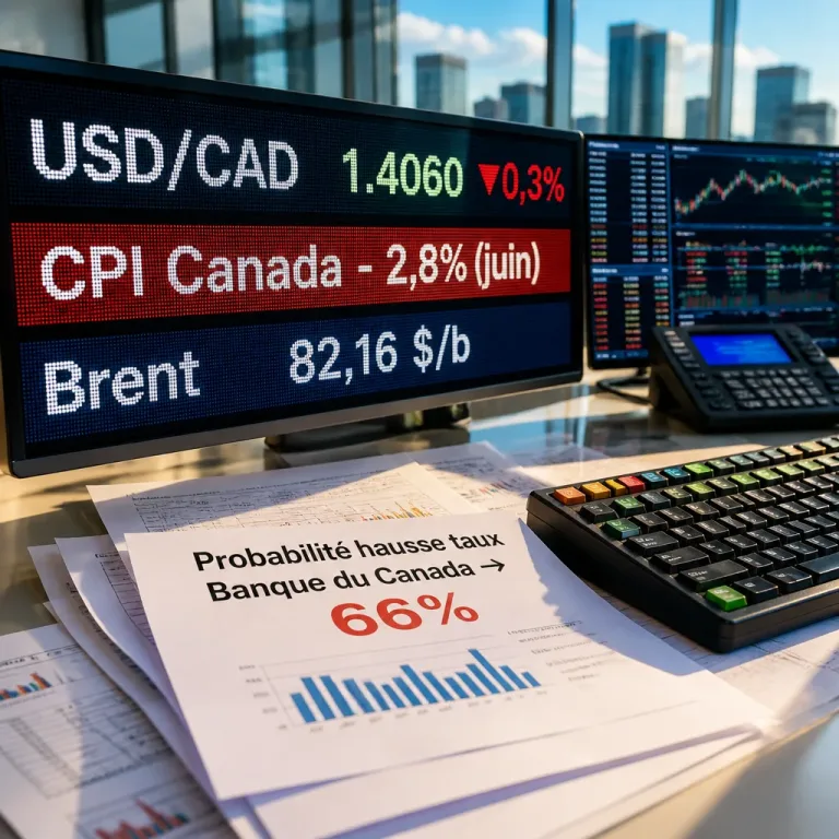 Le dollar canadien cède face au dollar US après un ralentissement de l'inflation