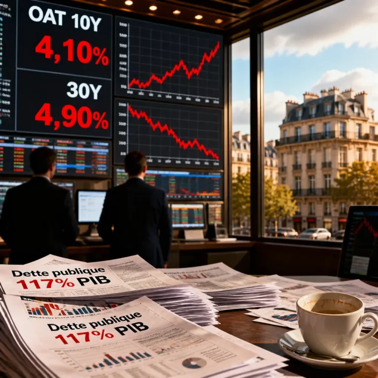 Le rendement des OAT à 10 ans grimpe à 4,10 %, un niveau inédit depuis 2008