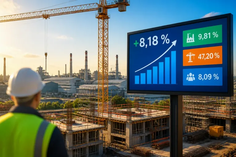 Le PIB progresse de 8,18 % au premier semestre 2026, porté par l'industrie et la construction