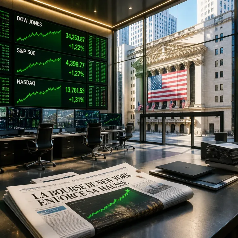 Wall Street monte après des signes d'inflation plus faibles et des résultats bancaires solides