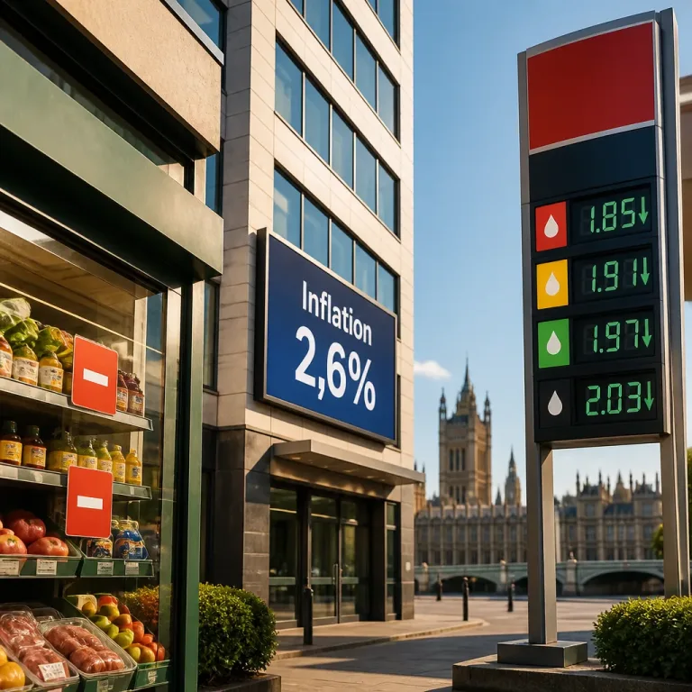 Royaume‑Uni : l'inflation recule à 2,6% en juin, répit pour le nouveau gouvernement