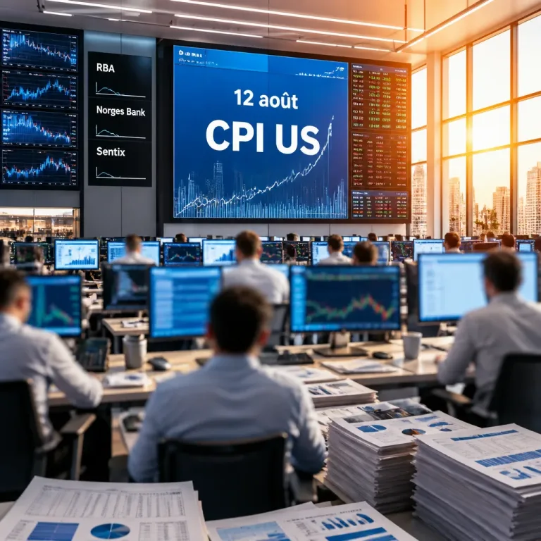 Semaine du 10 au 14 août : les marchés scrutent le CPI américain et plusieurs décisions de banques centrales
