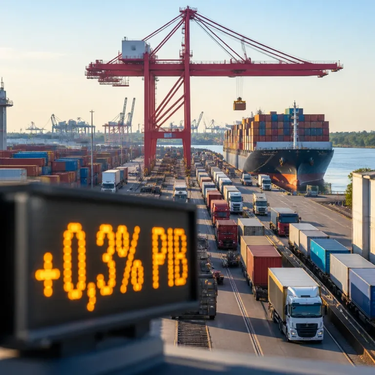 Le PIB allemand révisé à la hausse : croissance de 0,3% au 2ᵉ trimestre, dopée par les exportations