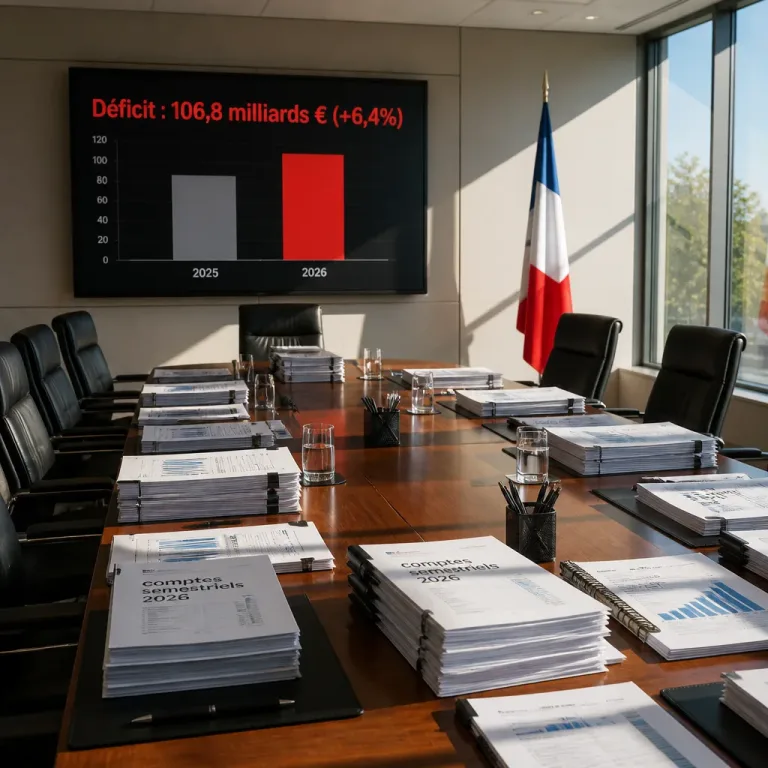 Le déficit de l'État atteint 106,8 milliards d'euros au 1er semestre 2026, en hausse de 6,4%