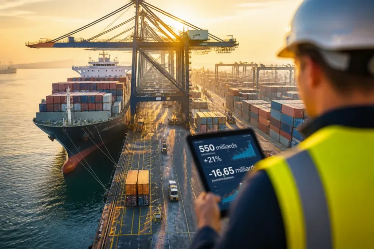 Commerce extérieur : les exportations tirent la croissance mais laissent un déficit préoccupant