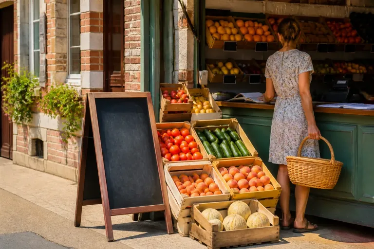Un primeur de l’Eure vend un panier de fruits et légumes frais à 15 € pour lutter contre l’inflation