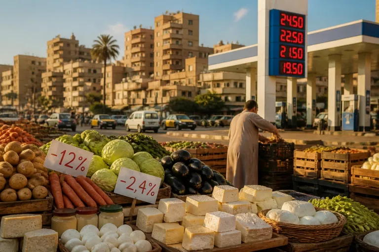 L'inflation en Égypte marque un troisième mois de recul mais reste nettement au‑dessus de la cible