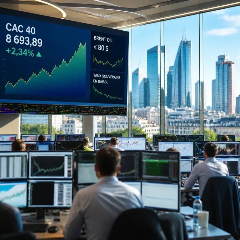 La Bourse de Paris atteint de nouveaux sommets soutenue par la chute du pétrole et l'apaisement géopolitique