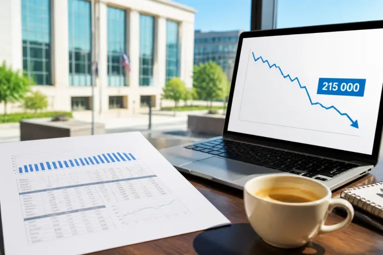 Les demandes d'allocations chômage aux États-Unis reculent à 215 000, signe de stabilisation du marché du travail