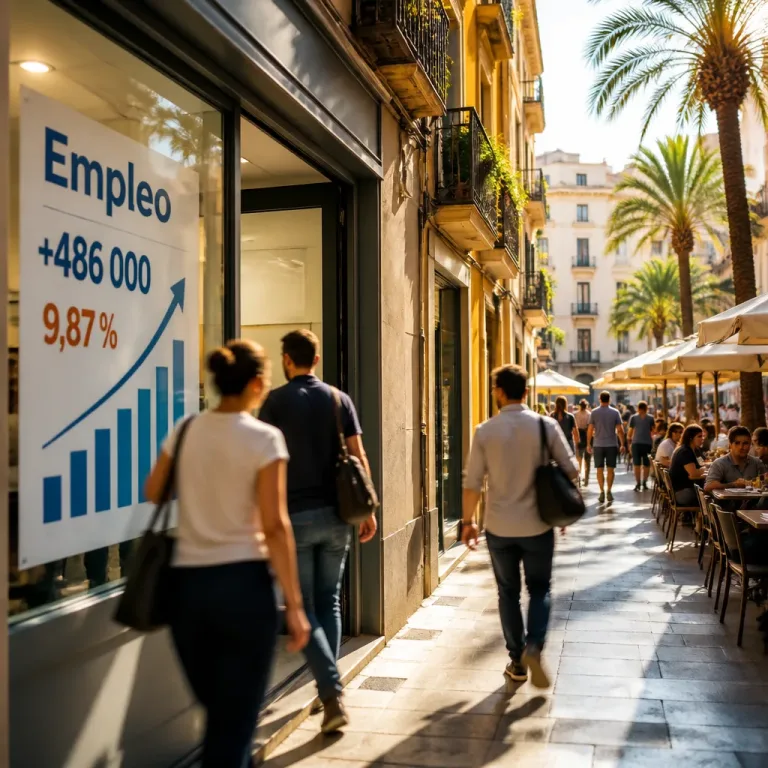 L'Espagne repasse sous 10 % de chômage et atteint près de 22,8 millions d'emplois