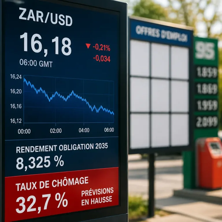 Le rand stable avant la publication des données d'emploi sud-africaines, enjeu pour les marchés et les recruteurs