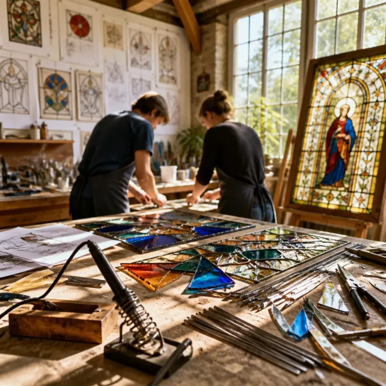 Vitrail : comment un couple d’artisans préserve et transmet un savoir-faire local