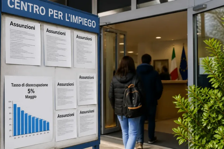 Italie: le chômage recule à 5% en mai, sous la moyenne de l’UE