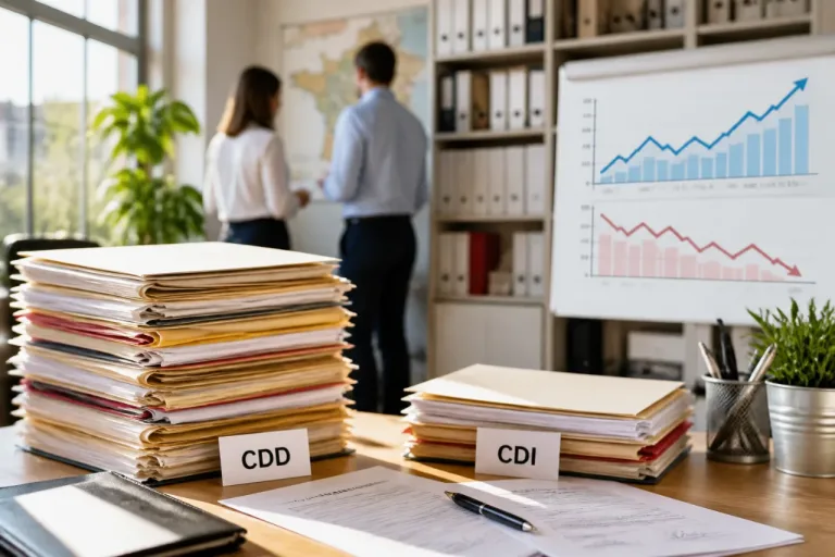 Les embauches en France reprennent légèrement au premier trimestre, poussées par les CDD