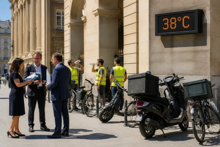 Le ministre du Travail presse les plateformes pour mieux protéger les livreurs exposés à la canicule