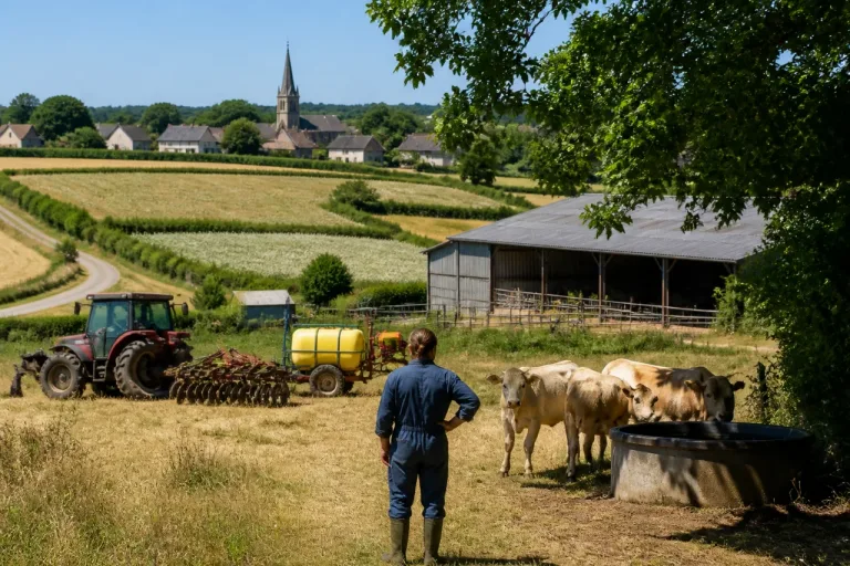 Canicule : un exploitant du Finistère réorganise son travail et ses cultures pour protéger sa ferme