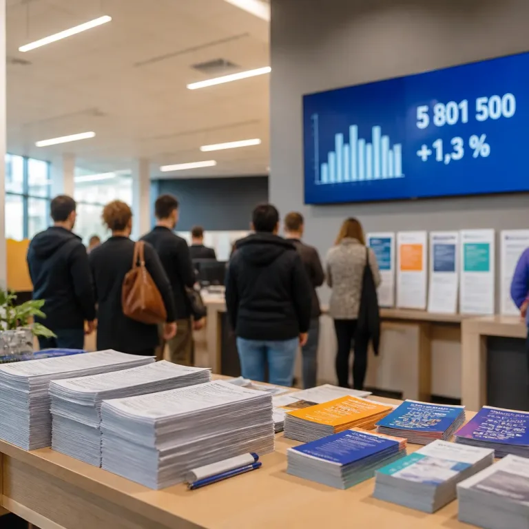 Le nombre de demandeurs d'emploi progresse de 1,3 % au 2e trimestre 2026, selon France Travail