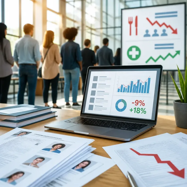 Offres d'emploi en recul de 9 % au 1er semestre 2026, les candidats reviennent (+18 %)
