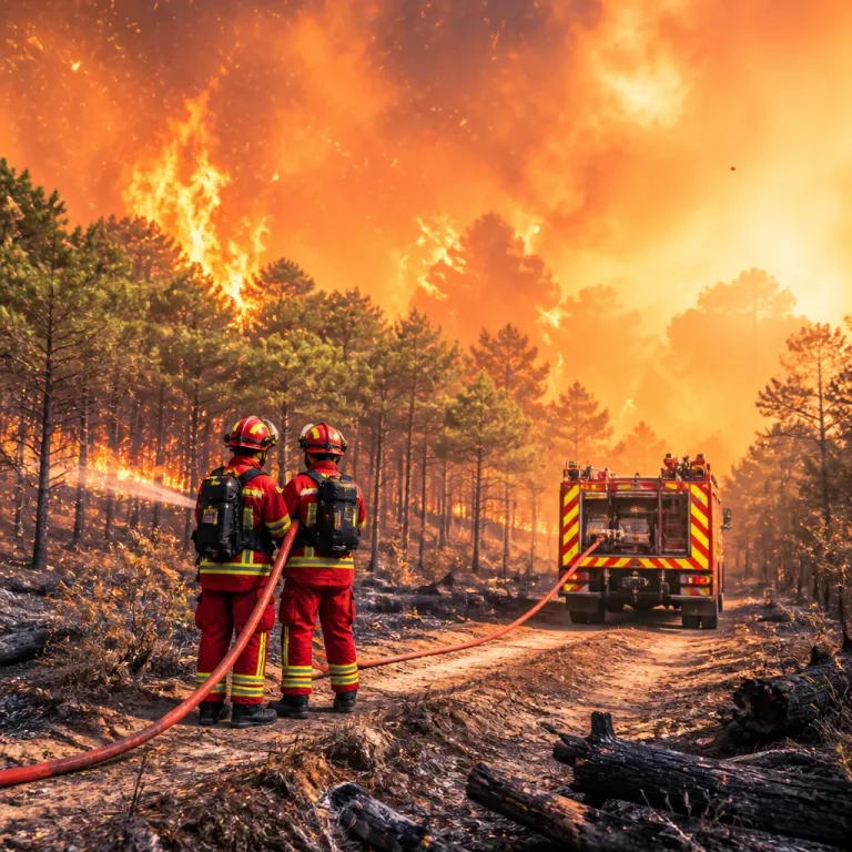 Les « sautes de feu » compliquent l’action des pompiers en Gironde et dans les Landes