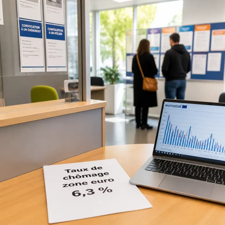 Chômage dans la zone euro à 6,3% en juin : un tassement qui interroge les perspectives d'emploi