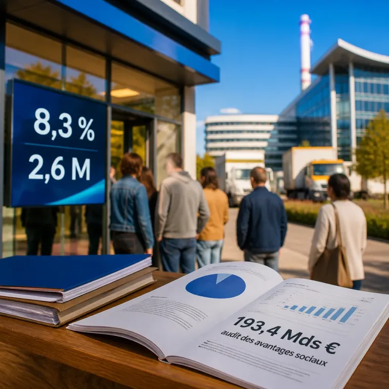 Chômage à 8,3 % : la montée du chômage et les singularités d’EDF questionnent le modèle social français