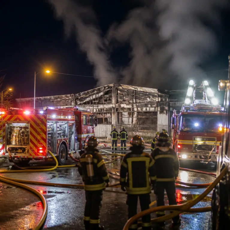 Incendie à Montrond‑les‑Bains : la blanchisserie THD détruite, 14 salariés en chômage technique