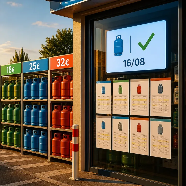 Les prix du gaz restent stables mi-août, mais les écarts entre marques persistent