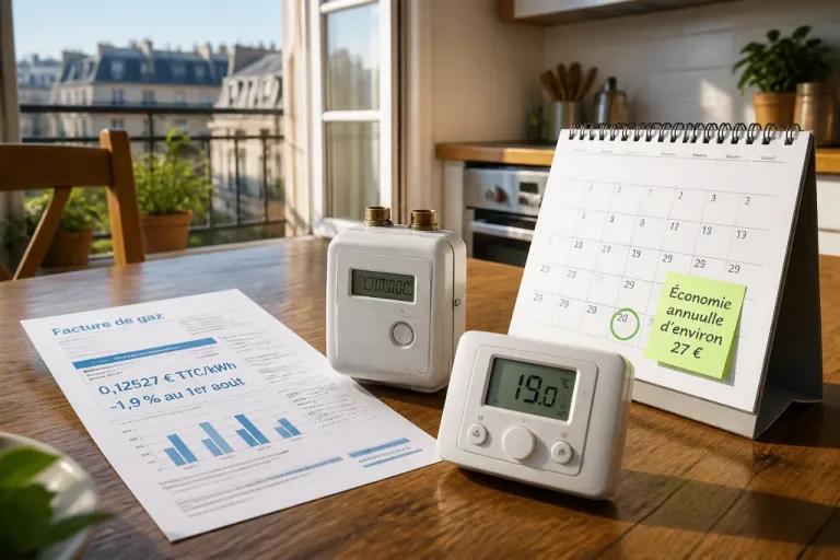 Gaz: le kWh recule de 1,9 % au 1er août, modeste allègement sur la facture des ménages