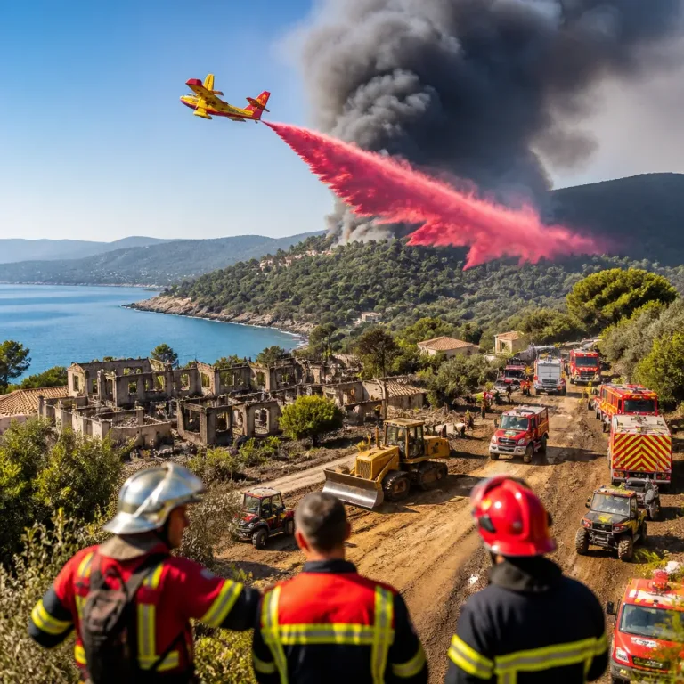 Incendies en Grèce : plus de 100 maisons détruites, la France apporte des renforts face à un été exceptionnel