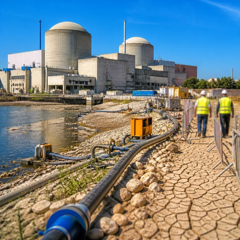 Canicule et sécheresse : le parc nucléaire français atteint un record d’indisponibilités (15,6%)
