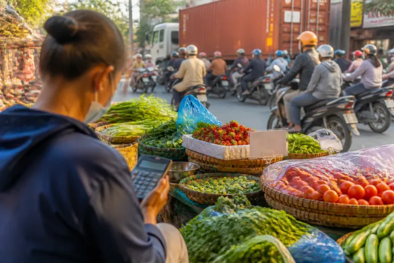 Baisse des carburants: pourquoi les prix alimentaires restent élevés dans les marchés de Hanoï