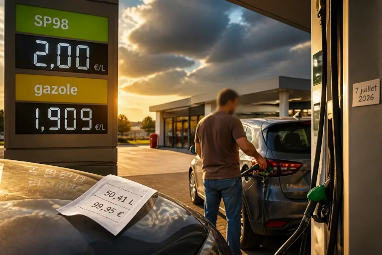 Hausse des carburants : le SP98 repasse à 2 €/L, le gazole frôle 1,91 €/L