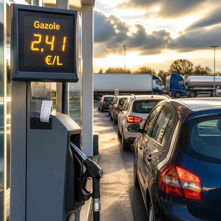 Le gazole franchit un record historique à 2,41 €/L, la facture énergétique sous pression
