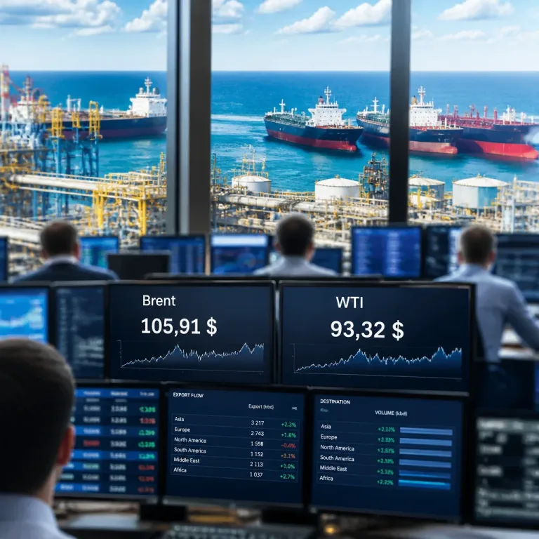 Le pétrole remonte : Brent à 105,91 $ sous l'effet des risques d'approvisionnement au Moyen-Orient