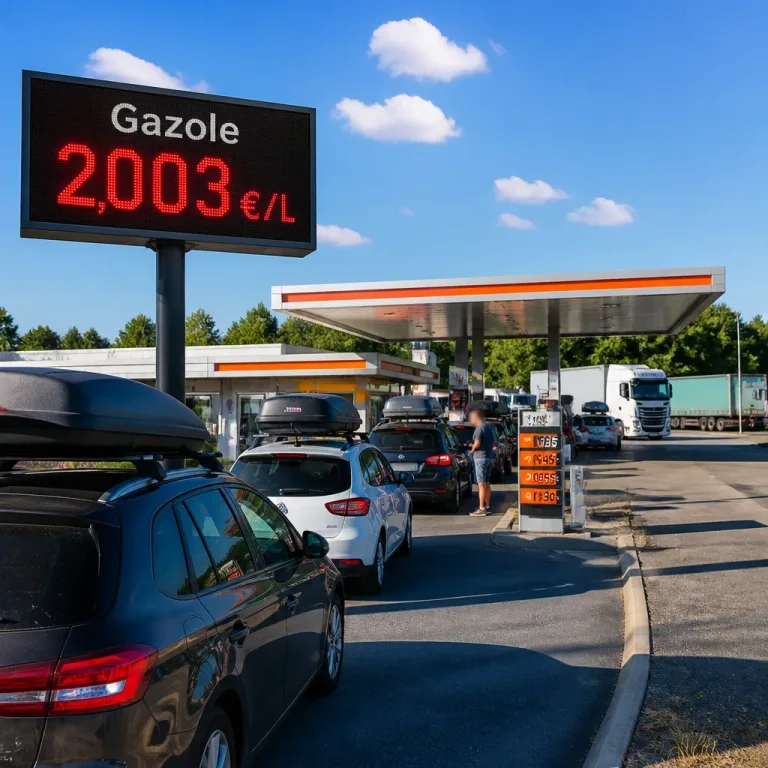 Le gazole repasse au‑dessus de 2,00 € le litre, l'effet vacances se double d'un choc géopolitique