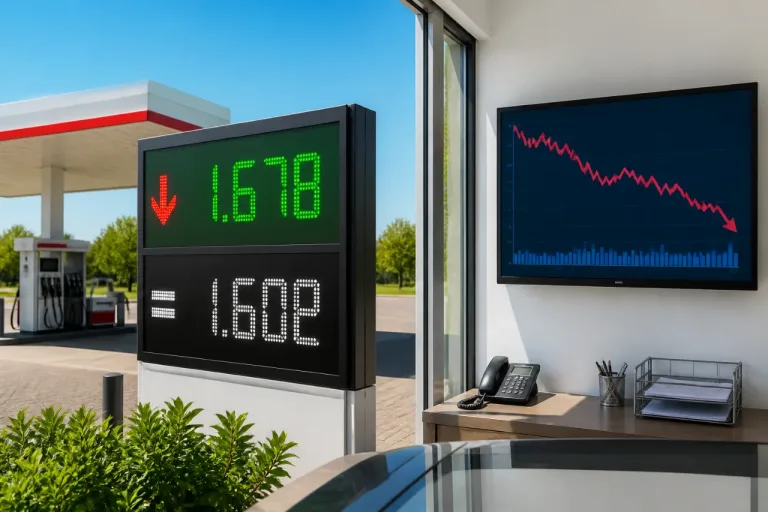 Pétrole: repli des cours mondiaux, l’essence recule plus que le diesel