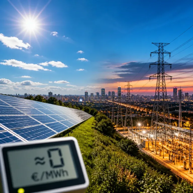 Prix de gros : l'électricité tombe presque à zéro entre 13h et 14h, pic à 175,61 €/MWh en soirée