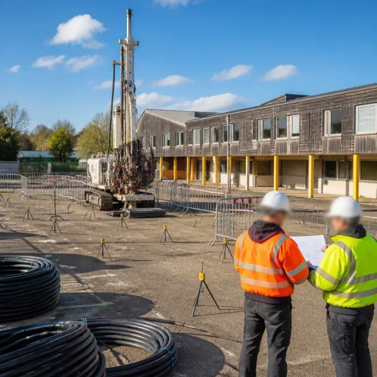 Guérande mise sur la géothermie de surface pour chauffer et rafraîchir son groupe scolaire