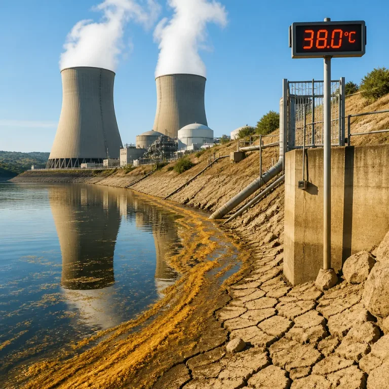 Le parc nucléaire français atteint un record d'indisponibilité lié aux fortes chaleurs