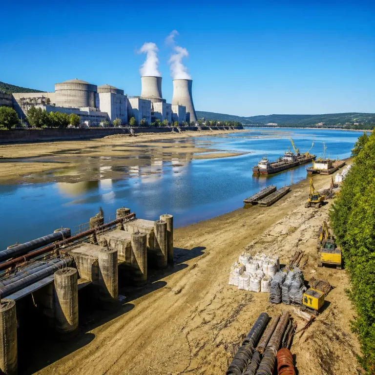 Arrêt inédit de la seule centrale nucléaire roumaine, le Danube à l'origine de la coupure