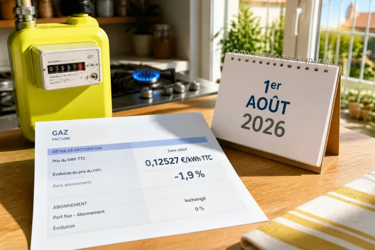 Gaz: le kWh recule de 1,9 % au 1er août, un répit limité pour les ménages