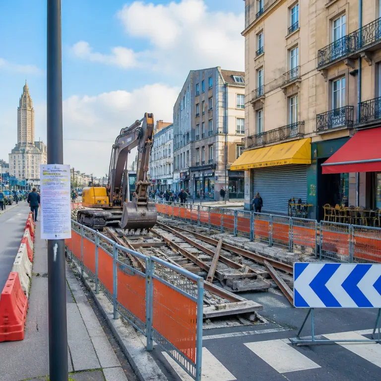 Travaux du tram au Havre : des commerçants proches de la gare constatent jusqu'à -50% de chiffre d'affaires