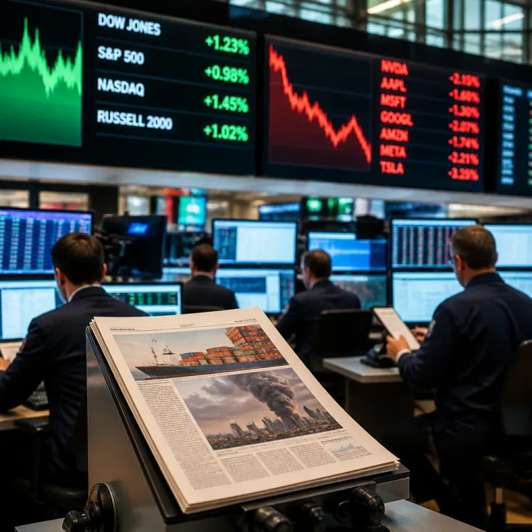 Wall Street reprend des couleurs mais les techs, les tarifs et le Moyen‑Orient pèsent sur le marché