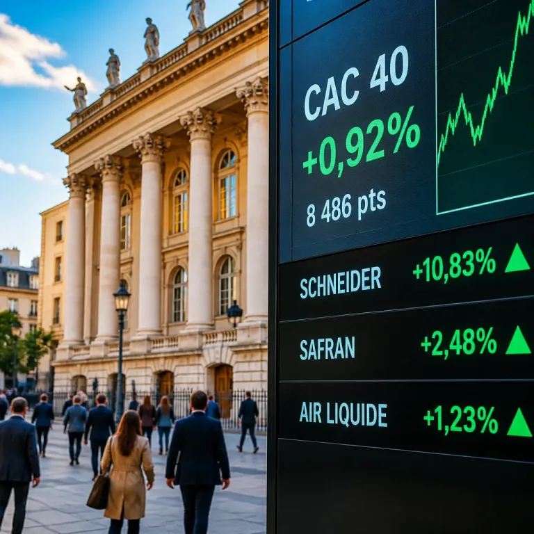 Le CAC 40 reprend 0,92% porté par Schneider Electric, banques et résultats mixtes