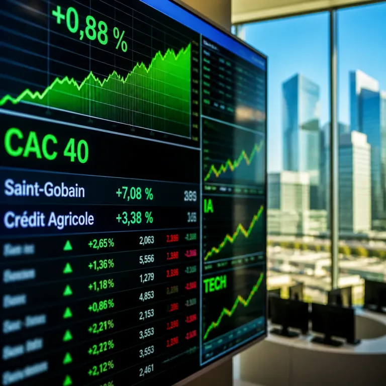 Le CAC 40 progresse, l'IA et des résultats d'entreprises relancent l'appétit pour le risque