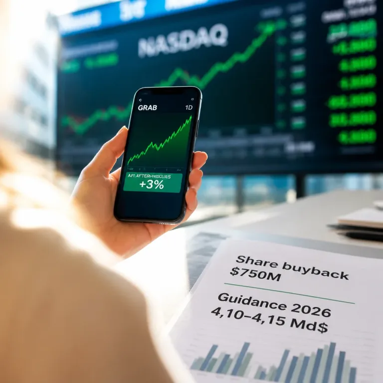 Grab relève ses objectifs 2026 et lance un rachat d'actions de 750 M$ pour soutenir son redressement