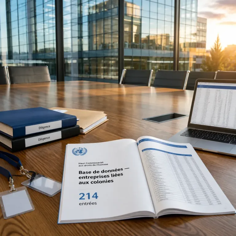 L'ONU publie une liste élargie de 214 entreprises liées aux colonies — deux groupes français cités
