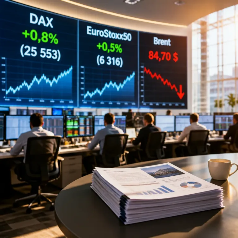Les Bourses européennes progressent, portées par des résultats solides et la chute du pétrole