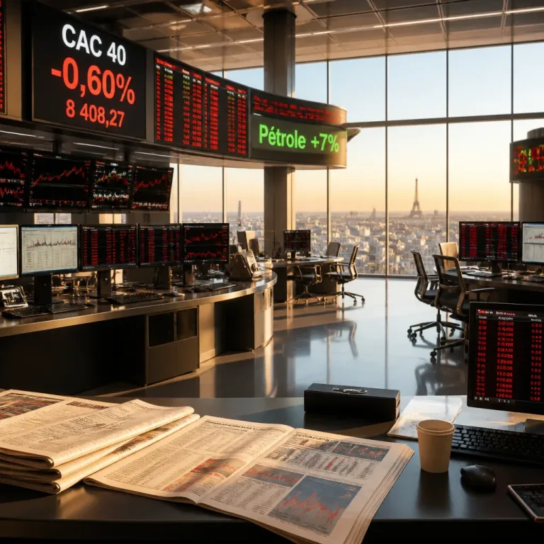 Le CAC 40 recule de 0,60% : tensions Moyen‑Orient et nouvelles ventes dans la tech pèsent