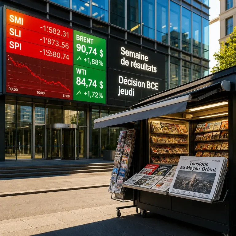 La Bourse suisse recule en ouverture, sur fond de résultats et pétrole en hausse